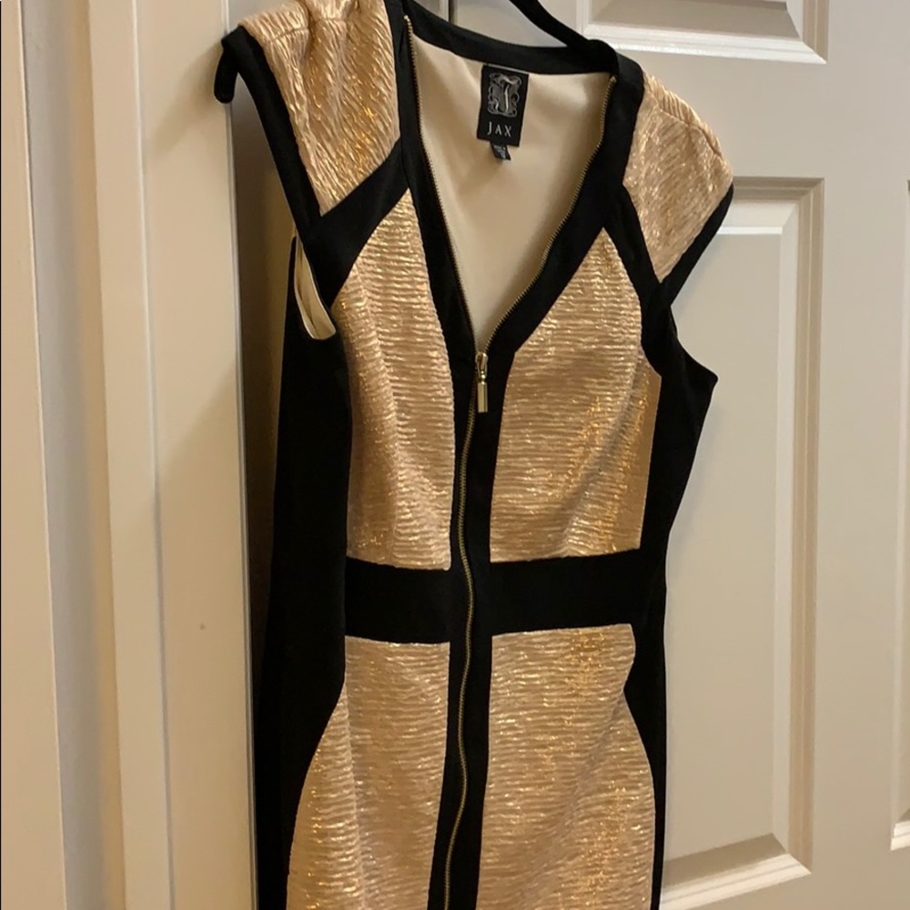 Jax gold and black dress